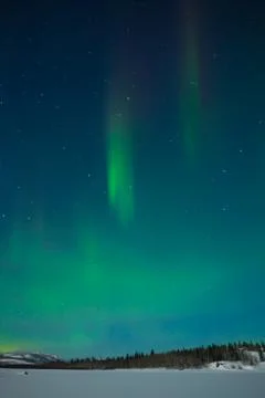 Northern lights (aurora borealis) Stock Photos