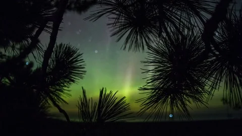 Northern Lights in the background Stock Footage 72878571