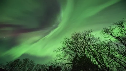 Northern Lights corona Stock Footage 87974849