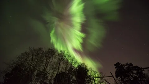 Northern Lights corona Stock Footage 87975384