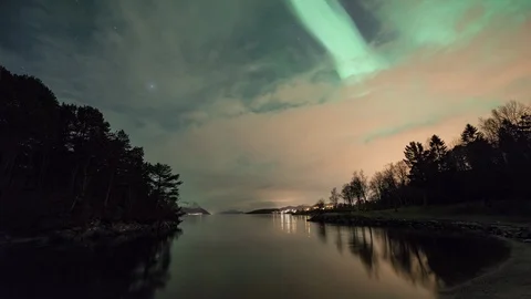 Northern Lights, Emblemsanden Stock Footage 87954335