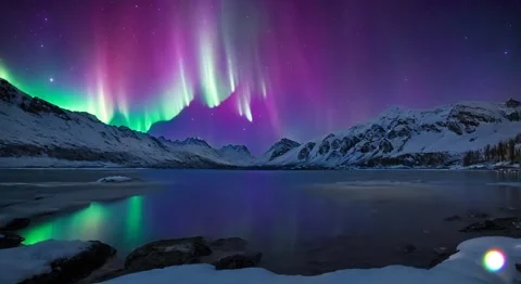 Northern lights Video stock 260125184