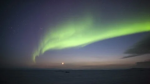 Northern Lights in Iceland Stock Footage 86351753