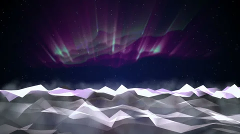 Northern lights. Loop Video stock 56746462
