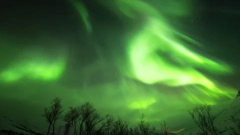Northern Lights night Timelapse Stock Footage 275884690