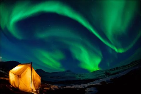 Northern lights Stock Photos