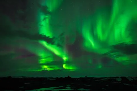 The northern lights 스톡 사진