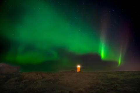 Northern lights Foto stock