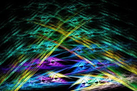 Northern Lights. The rays of spotlights. Stock Illustration