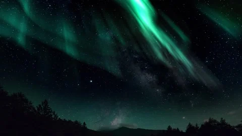 Northern Lights Time Lapse Video stock 282310479