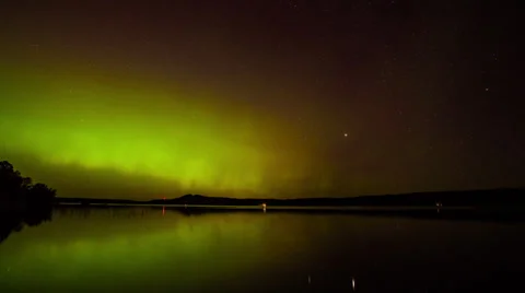 Northern Lights Time-lapse in Northern Michigan Video stock 37726602