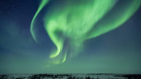 Northern Lights Timelapse Vídeo Stock 98228126