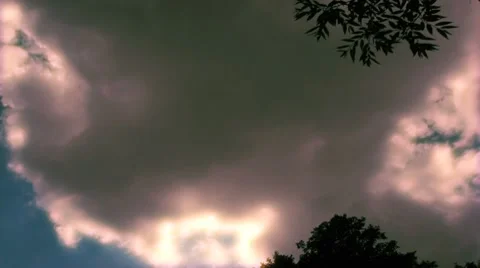 Northern sun and clouds time lapse t3303E Stock Footage 8640774