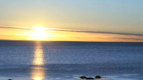 Northern sunset Stock Footage 328674