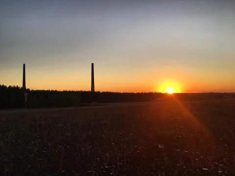 Northern sunset Stock Photos
