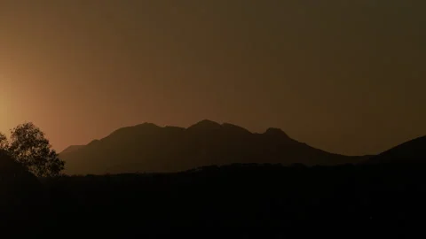 Northern Territory, Australia - TIME LAPSE - red center - sunset. Stock Footage 294615744