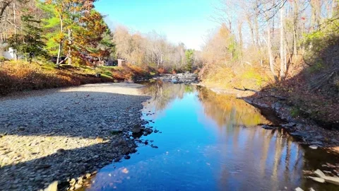Northfield Falls Covered Bridge Stock Footage 321433829