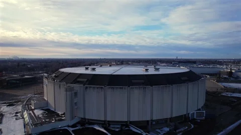 Northlands Coliseum Stock Footage 332250622