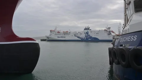 NorthLink Ferry Berthed at Lerwick Harbour, Shetland - 1 Oct 2026 Vídeos de archivo 346850052