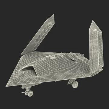 3D Model: Northrop Grumman X-47B UAV Folded Wings #91527543