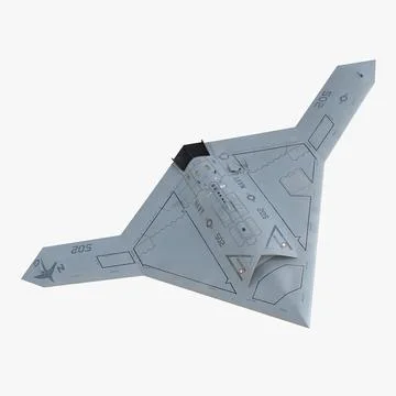 Northrop Grumman X-47B UAV 2 ~ 3D Model #91608320 | Pond5