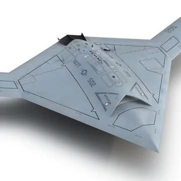 Northrop Grumman X-47B UAV 2 ~ 3D Model #91608320 | Pond5