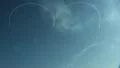 Northrop NF-5A Freedom Fighter flying love heart sky HD Footage