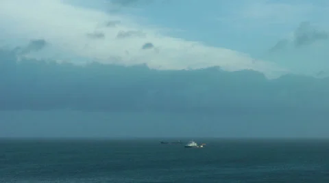 Northsea coast at Margate Stock Footage 25487853