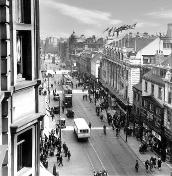 Northumberland Street, Newcastle,upon,tyne 1920 Stock Photos