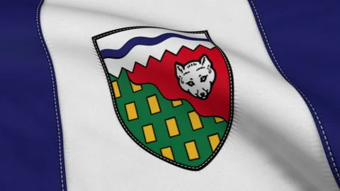 Northwest Territories Flag Loop Stock Footage 241255102