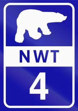 Northwest Territory Highway 4 Stock Illustration