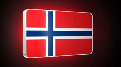 Norway 3d flag Video stock 5055979