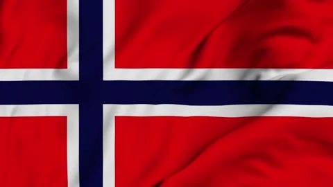 Norway 4K waving flag in loop Stock Footage 139565537