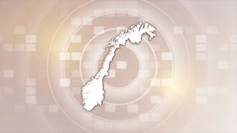Norway Animated Map Stock Footage 275636258