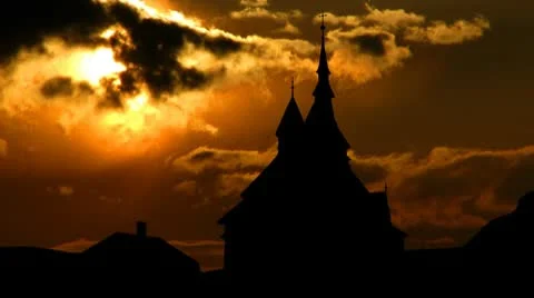 Norway Balestrand sunset Stock Footage 10725929