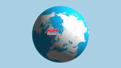 NORWAY BODO ZOOM IN FROM SPACE Stock Footage 177528203
