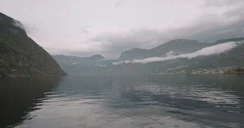 Norway Cloudy Fjords Panorama Landscape Stock Footage 139690153