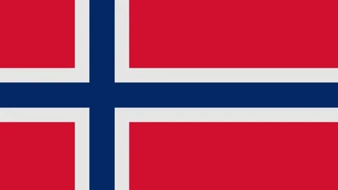 Norway flag with animated light sweep Stock Footage 309883628