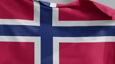 Norway Flag Animated in the Wind Showing a Vibrant National Symbol 库存影片 331109883