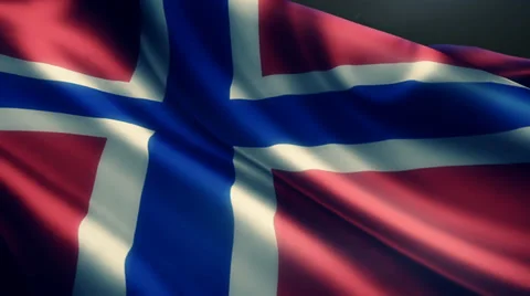 Norway  Flag Animation Loop Stock Footage 38007622