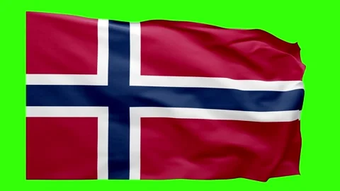 Norway Flag Animation – Seamless Loop (4K UHD) Stock Footage 318101311