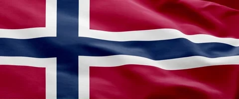 Norway Flag Animation – Seamless Loop (4K UHD) Stock Footage 318101313