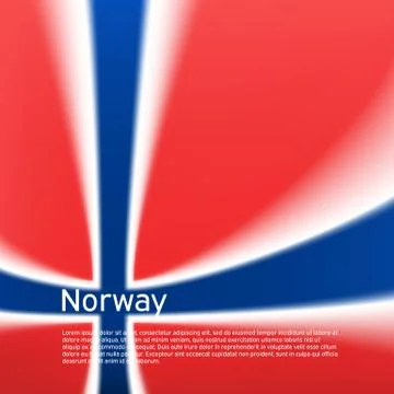 Norway flag background. Blurred pattern in the colors of the Norwegian flag Stock Illustration