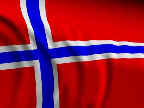 Norway flag background Stock Illustration