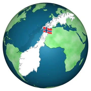 Norway flag background world - 3D illustration. Illustrazione stock