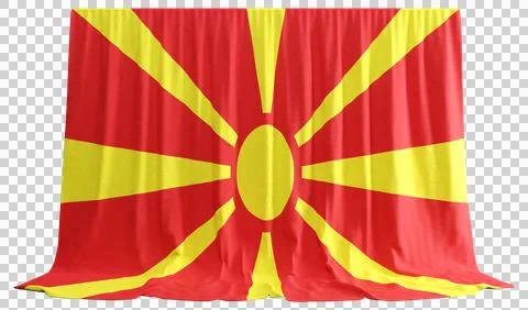 Norway Flag Curtain in 3D Rendering called Flag of Norway Stock Illustration
