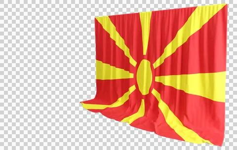 Norway Flag Curtain in 3D Rendering called Flag of Norway Stock Illustration