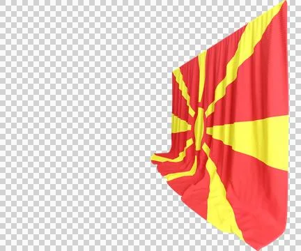 Norway Flag Curtain in 3D Rendering called Flag of Norway Illustration