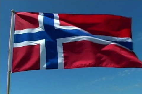 Norway Flag Stock Footage 137211