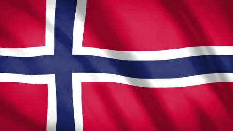 Norway Flag  Stock Footage 188152579